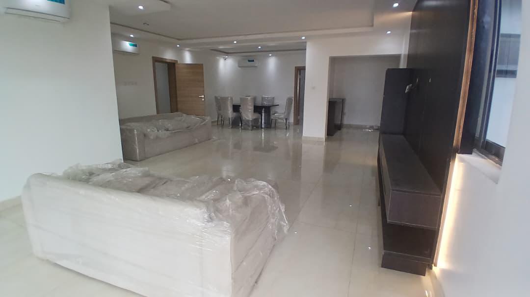PARTIALLY FURNISHED 3 BEDROMFLAT FOR SALE
